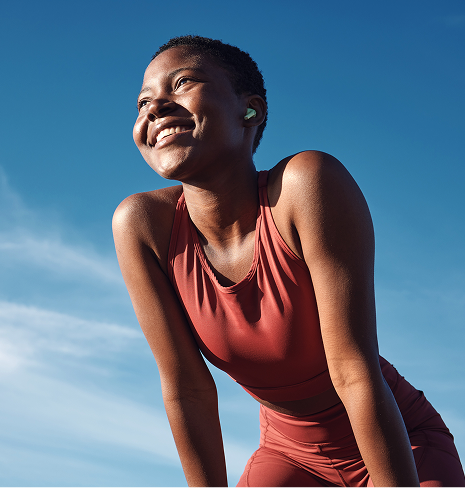Woman on a run