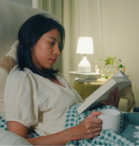 Reading in bed