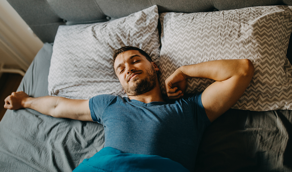 Man in bed